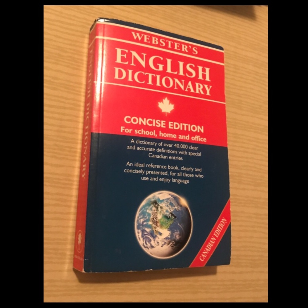 Webster’s English Dictionary Concise Edition Book